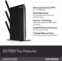 NETGEAR WiFi Mesh Range Extender EX7000 - AC1900 Dual Band