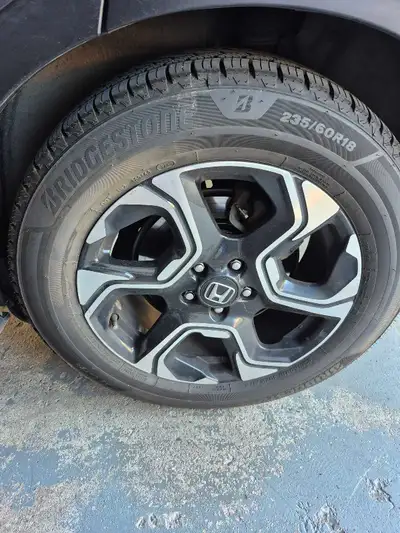 Bridgestone Alenza A/S Ultra 235/60R18 107W load/speed rating. One all-season tire. Bought last spri...