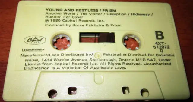 Cassette tape :: Prism – Young And Restless in CDs, DVDs & Blu-ray in Hamilton - Image 5
