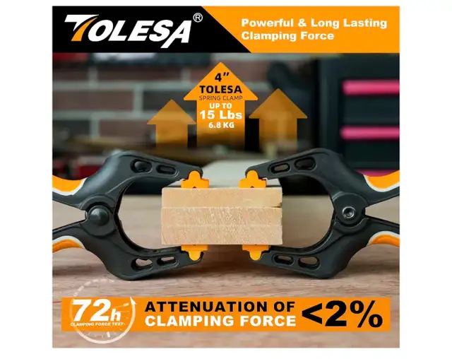 TOLESA 4 Inch Spring Clamps63351296328067123