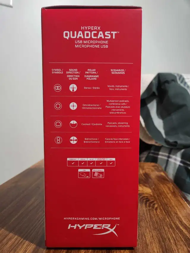 HyperX Quadcast Gaming Microphone in Speakers, Headsets & Mics in Markham / York Region - Image 5