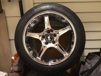COBRA RIMS WITH RACING TIRES 