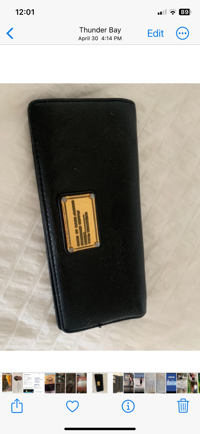 Marc jacobs leather wallet in Jewellery & Watches in Thunder Bay