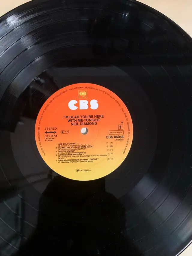 Neil Diamond - I’m glad You’re Here With Me Tonight (Vinyl Lp) in CDs, DVDs & Blu-ray in Mississauga / Peel Region - Image 6