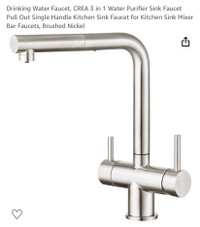 New CREA 3 in 1 Water Purifier Kitchen Sink Faucet 
