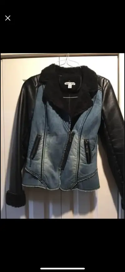 Ladies, tribal jeans, jacket size extra small purchased at Bottega Mia Never worn too small Asking $...