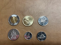 lot de 6 pièces de collection du canada 2023