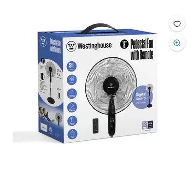 Westinghouse 18” Pedestal Fan, View more