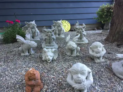 Country concrete lawn ornaments is located at 6720 Highway 6 Coldstream BC/ We have 650 different pi...