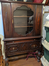 Antique Cabinet and matching Sideboard