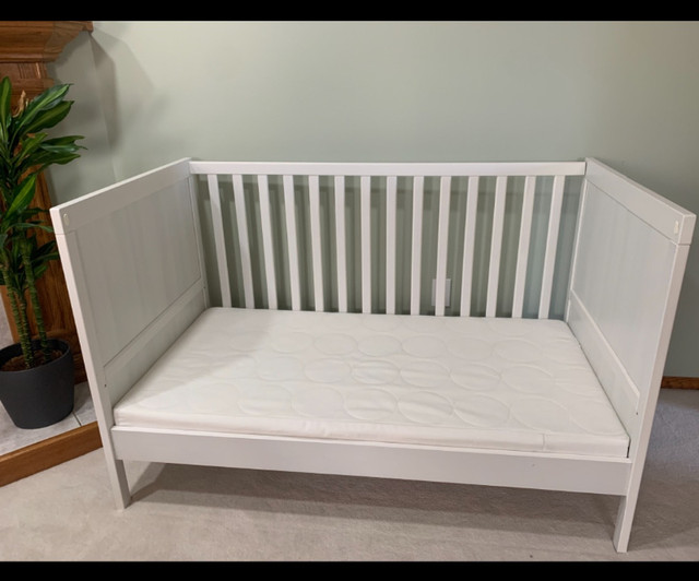 IKEA baby crib with changing table set in Cribs in Edmonton