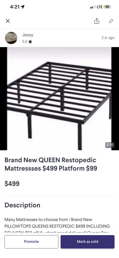 Brand New PLatform Frames & Delivery , View more