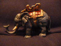 Vintage Cast Iron Elephant Bank - as is