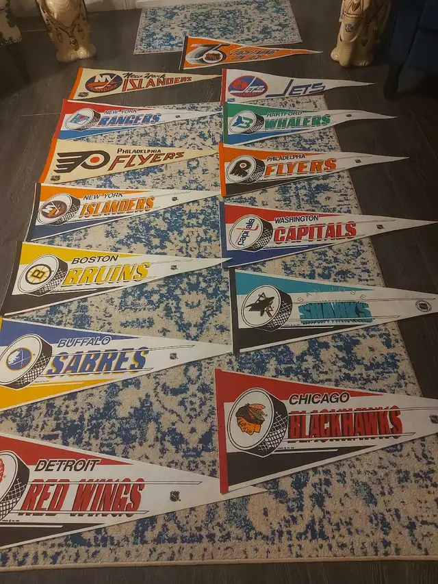 NHL pennants 25$each  in Arts & Collectibles in Calgary - Image 9