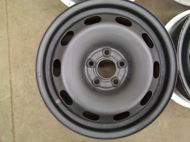 SET OF 4- 15" STEEL RIMS 5x100MM in Tires & Rims in Oshawa / Durham Region - Image 2