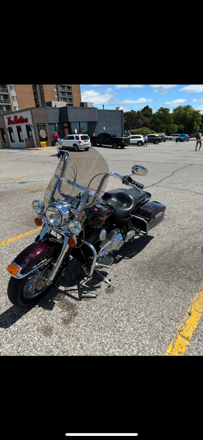 Looking to trade for a Dyna or Softail deluxe. Will sell for reasonable offers. Bike runs as it shou...