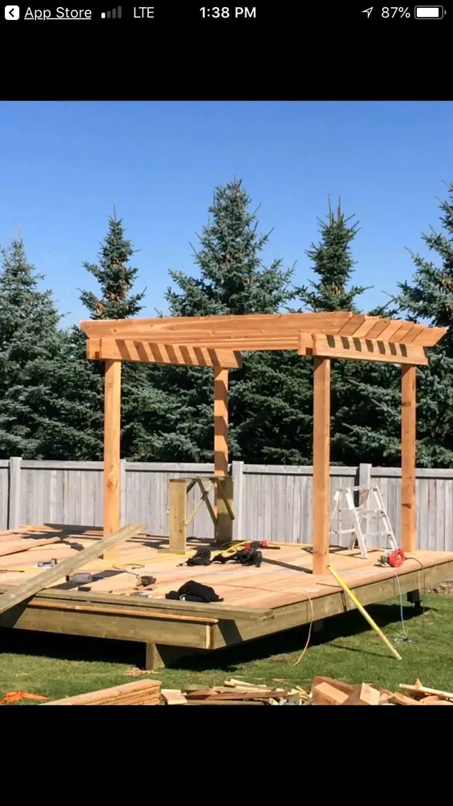 DECKS✅ FENCES✅ PERGOLAS✅REPAIRS /NEW BUILDS FREE ESTIMATES in Fence, Deck, Railing & Siding in Edmonton - Image 6