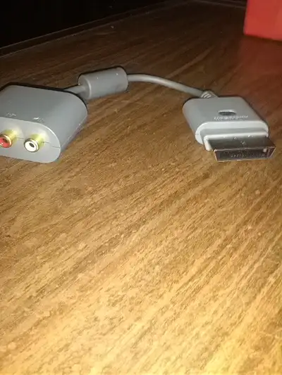$10 ORIGINAL X-BOX 360 AUDIO ADAPTER RCA AND OPTICAL CONNECTERS., View more