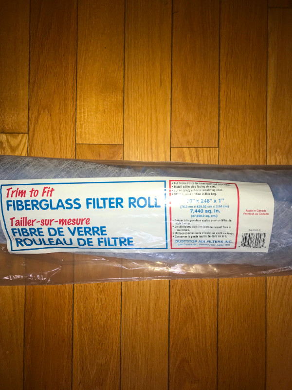 Fibreglass Hammock Filter Roll, 30 x 200 x 1-in in Heating, Cooling & Air in Mississauga / Peel Region - Image 2