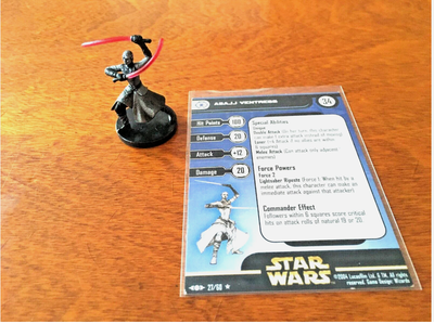 Asajj Ventress (27/60) Includes character card Item is in mint condition and was only used for displ...