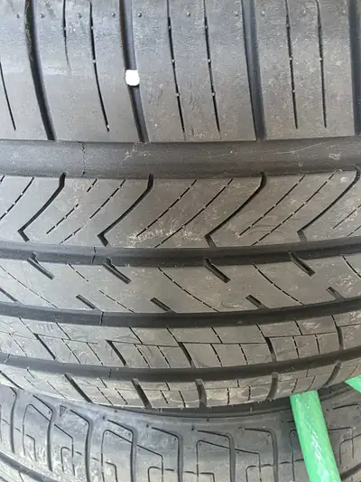 Toyota Venza 2014 AWD two tires for sale. Sizes: 245 50 R20 Two tire are little worn due to wheel al...