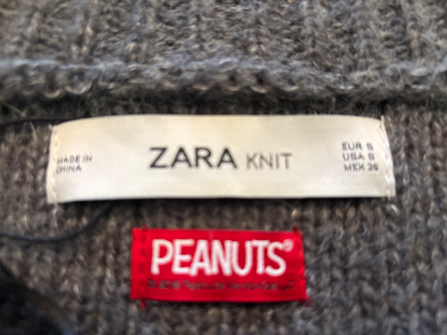 Beautiful oversized Zara/Peanuts sweater. Was $120 in Women's - Tops & Outerwear in Cape Breton - Image 3