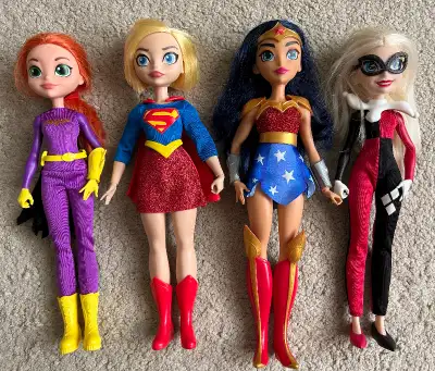 DC Super Hero Girls Teen Dolls Wonder Woman Supergirl Harley Lot, View more