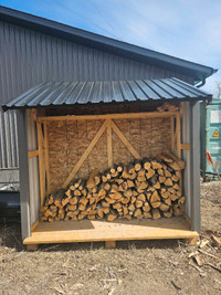 Fire wood storage shed