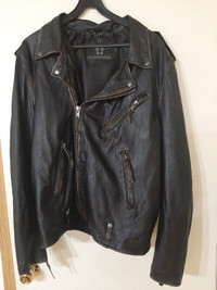 Bolongaro Trevor soft leather biker jacket size Large excellent