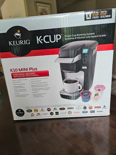 Keurig single serve brewing system. No K-cups included.