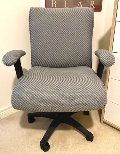 Fabric Office Swivel Chair (Height & Arms Adjustable), View more