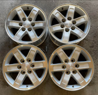 4 x 17” GMC / Chevrolet Aluminum 6 bolt Rims / Wheels