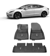 Tesla model 3 floor mats,100% rubber. 3pcs Fit 2017-2023