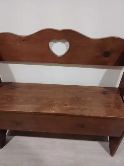 solid pine stained and polyurethane Width 36 inches Depth 11 inches