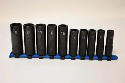 Matco Tools 10Pc socket set 3/8" Drive Metric Pro Non-Slip USED, View more