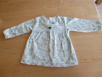 Chandail-robe tunique bébé fille 6 mois (Petit Lem) (C56)