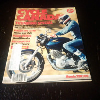 CYCLE CANADA MAGAZINE - 1986 HONDA XBR500