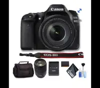 Canon EOS 80D and accessories with many extras