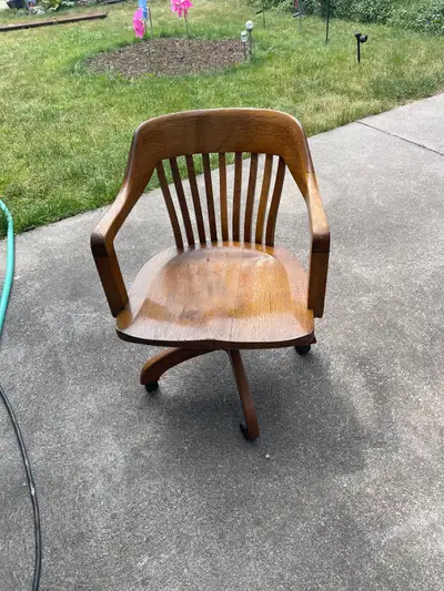 ANTIQUE OFFICE CHAIR , View more