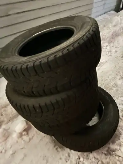 Great set 4 tires reason for getting rid of because no longer need don’t have vechile anymore want 3...