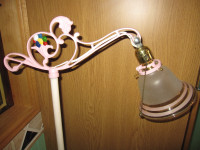 N0:35 BRIDGE LAMP CAST IRON VINTAGE ANTIQUE FLOOR LAMP