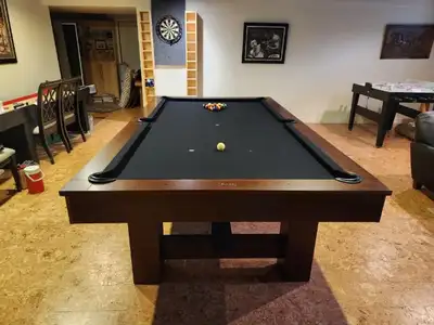 Brand New Legacy Pool Table 7ft–9ft + Dining Top, View more