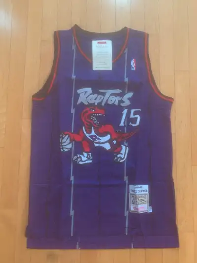 Men’s size Medium Basketball NBA Vintage Purple Jersey Vince Carter Hardwood Classic Authentic with...