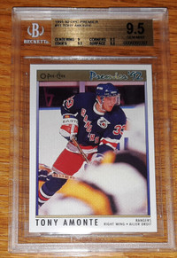 1991/92 O-PEE-CHEE PREMIER NHL HOCKEY CARD 11 TONY AMONTE ROOKIE