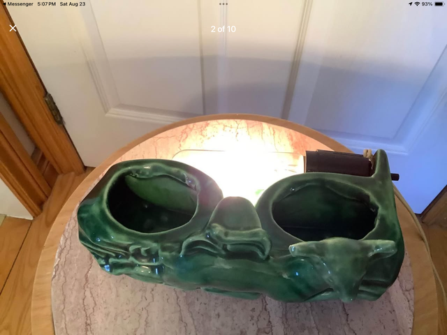 Vintage MCM Phi-Mar Ceramic Deer TV Lamp and Plantar in Home Décor & Accents in Belleville - Image 3