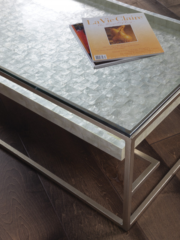 Modern capiz large rectangular cocktail table in Coffee Tables in Markham / York Region - Image 3