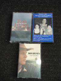 3 vintage Ron Hynes audio cassettes