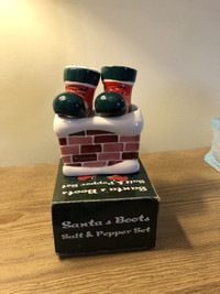 Santa Boots Salt & Pepper Shakers