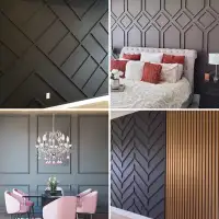 Accent Wall Decoration Installation with Painting