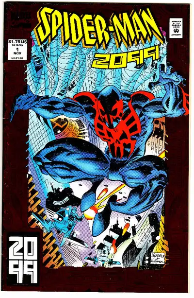 SPIDER-MAN 2099 COMIC BOOK 1 RED FOIL COVER http://www.craigscards.com MY WEBSITE GIVES LINK TO MY E...